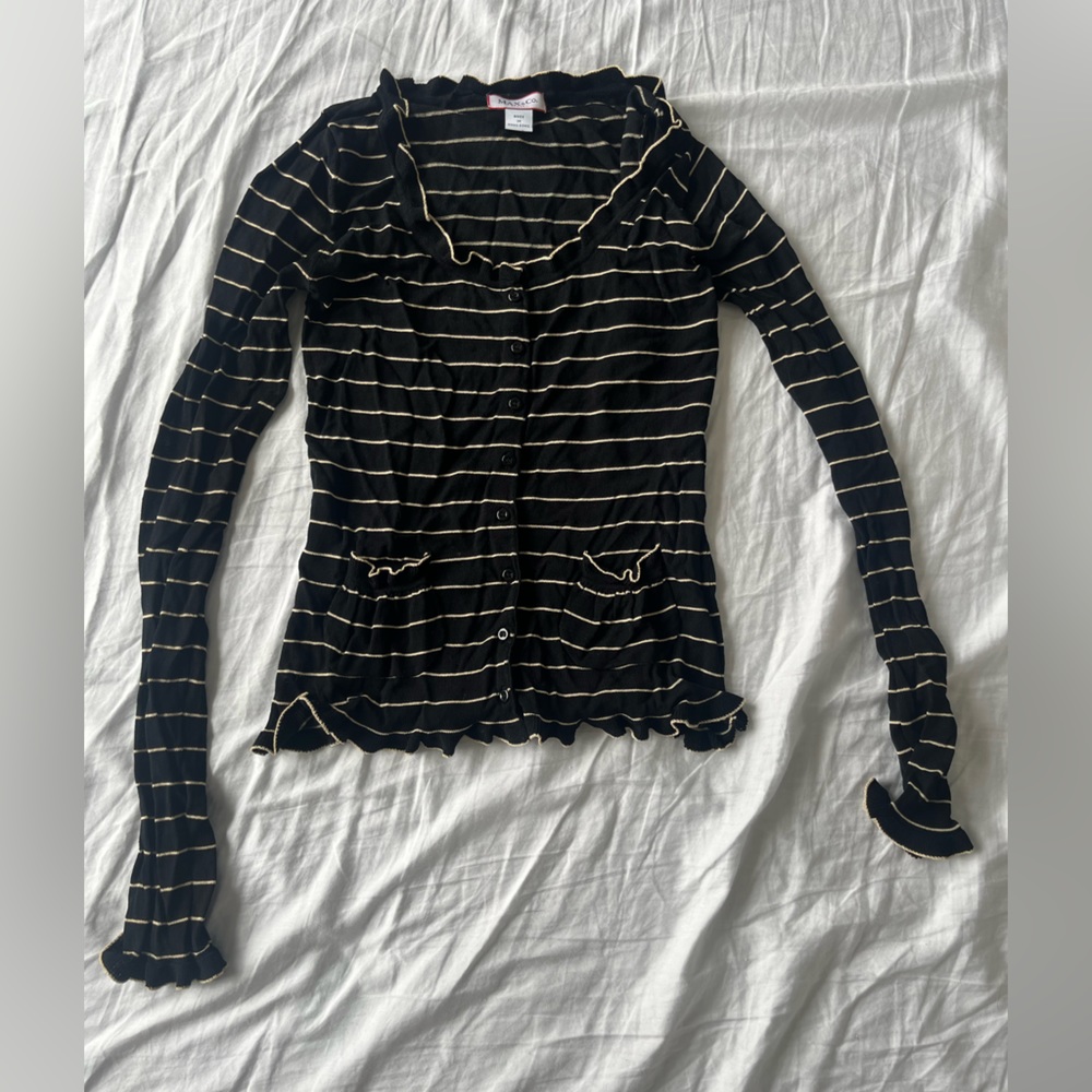 Max & co. striped scoopneck top